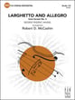 Larghetto and Allegro Orchestra sheet music cover